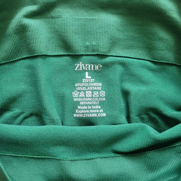 NWOT Zivame Stretch Shapewear Underskirt Saree Petticoat Size L Green - Picture 4 of 4